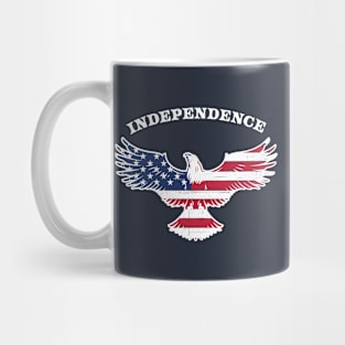 Patriotic American Eagle Stars Stripes Independence Mug